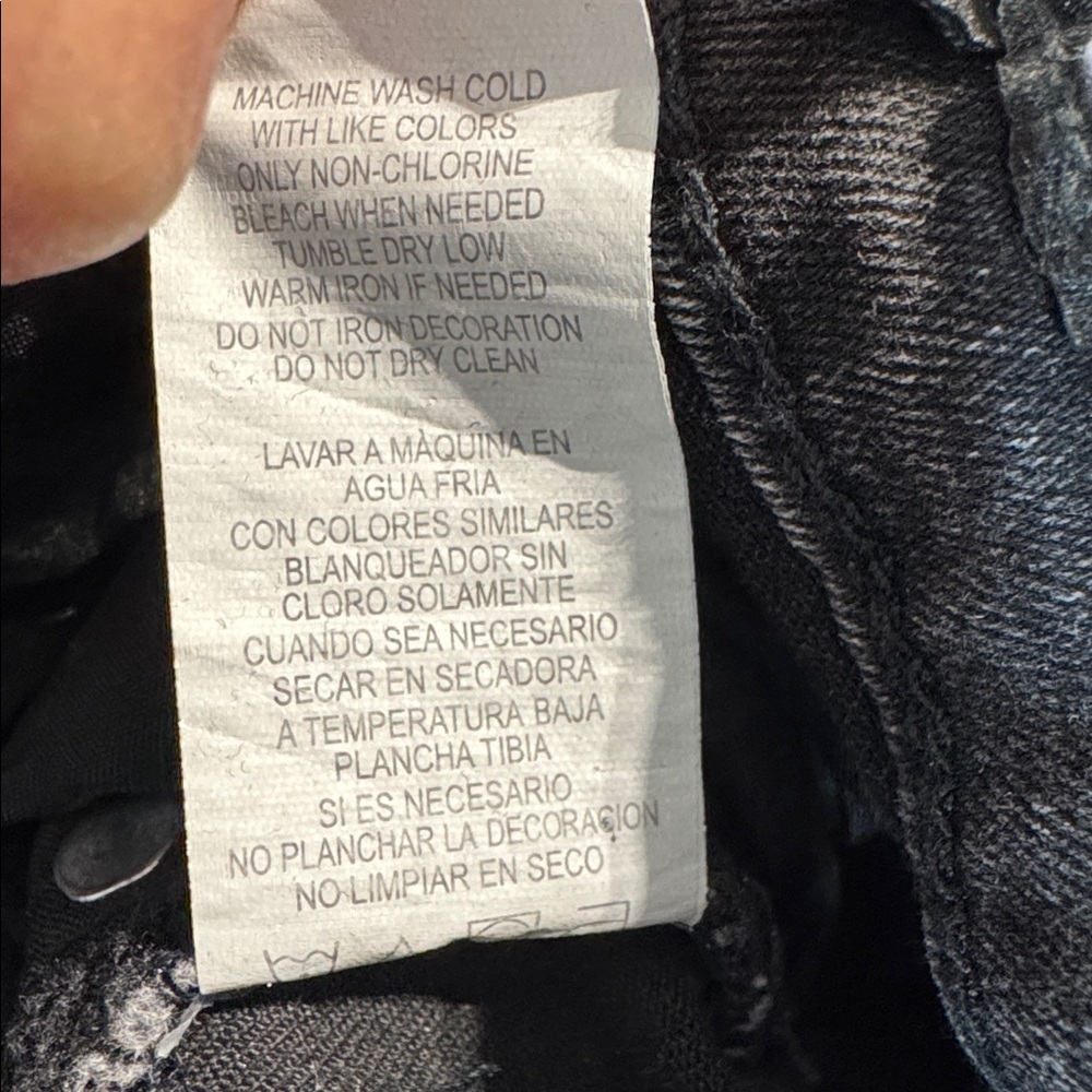 bebe Women’s Charcoal Black Flare Jeans - Picture 7 of 7